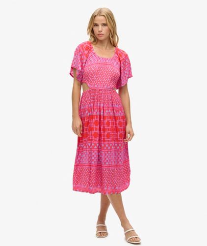Robe mi-Longue Imprimée Ajourée, , Taille: 40 - Superdry - Modalova