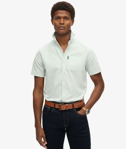 Herren Oxford Kurzarmhemd - Größe: M - Superdry - Modalova