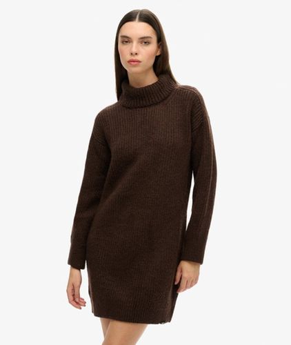 Damen Strickpulloverkleid mit Rollkragen - Größe: 40 - Superdry - Modalova