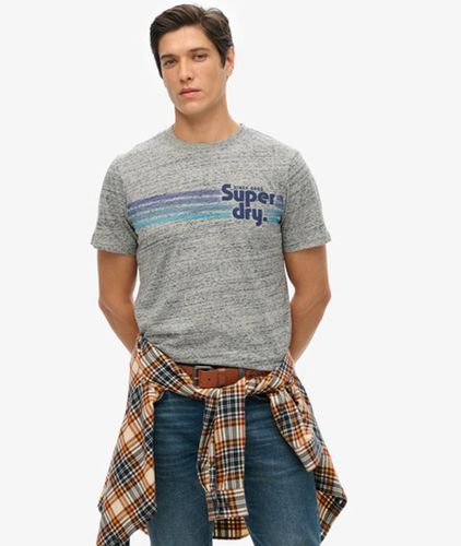 Herren Gestreiftes Terrain T-shirt mit Logo - Größe: M - Superdry - Modalova