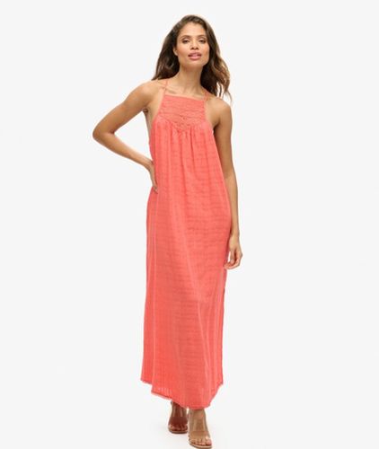 Damen Maxi-strandkleid mit Spitze und Nackenträger - Größe: 40 - Superdry - Modalova