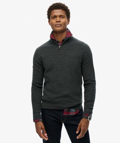 Pull Semi-zippé en Laine Mérinos Taille: Xxl - Superdry - Modalova
