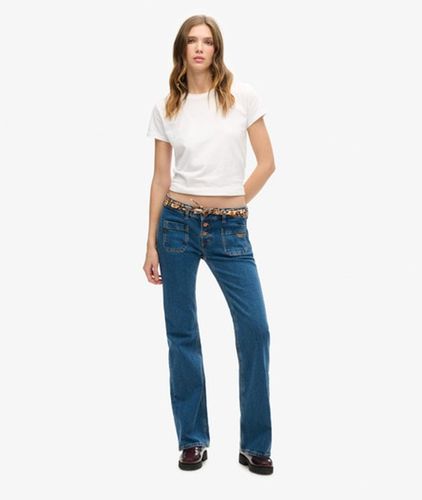 Damen Röhrenjeans aus Bio-baumwolle mit Niedriger Leibhöhe - Größe: 28/30 - Superdry - Modalova