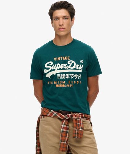 Herren Klassisches Vintage Logo Heritage T-shirt - Größe: L - Superdry - Modalova
