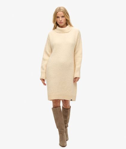 Damen Strickpulloverkleid mit Rollkragen - Größe: 36 - Superdry - Modalova