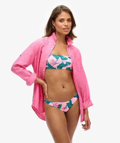 Damen Raffiniertes Bikinihöschen mit Tropischem Print - Größe: 36 - Superdry - Modalova