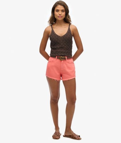 Damen Denim-shorts mit Hohem Bund - Größe: 42 - Superdry - Modalova