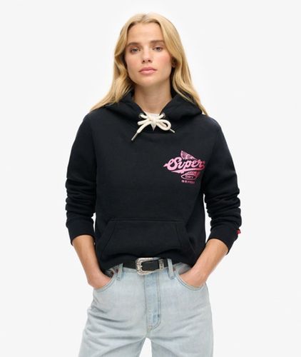 Damen Athletic Metallic Hoodie - Größe: 38 - Superdry - Modalova