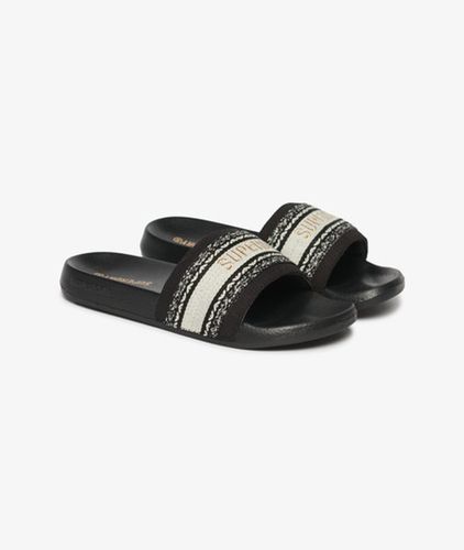 Damen Badesandalen in Webstruktur - Größe: 3-4 - Superdry - Modalova