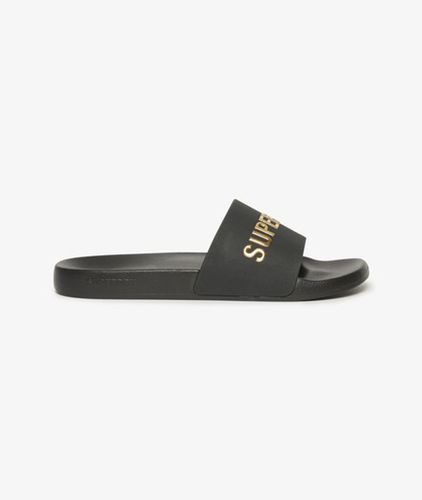 Herren Vegane Badesandalen mit Logo - Größe: 12-13 - Superdry - Modalova