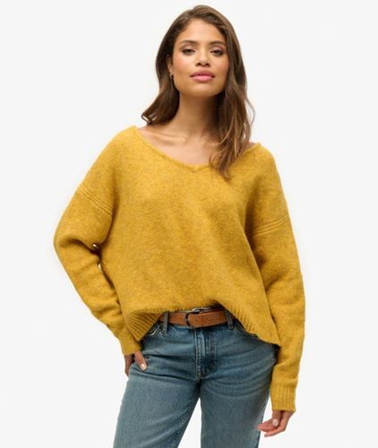 Damen Pullover mit V-ausschnitt in Übergröße - Größe: 40 - Superdry - Modalova