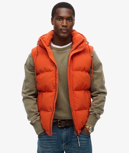 Herren Everest Steppweste mit Kapuze, Größe: L - Größe: L - Superdry - Modalova