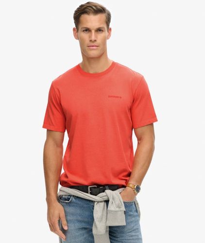 Herren Locker Geschnittenes, überfärbtes T-shirt mit Logo - Größe: M - Superdry - Modalova