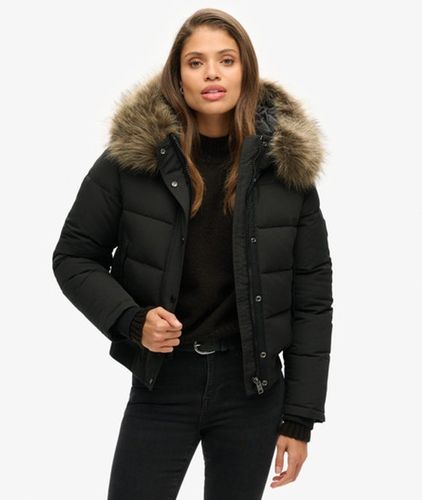 Damen Everest Bomberjacke mit Kapuze - Größe: 36 - Superdry - Modalova