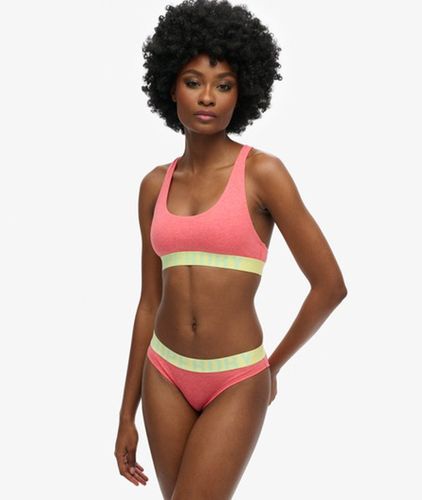 Damen Bikinihöschen aus Bio-baumwolle mit Großem Logo - Größe: 36 - Superdry - Modalova