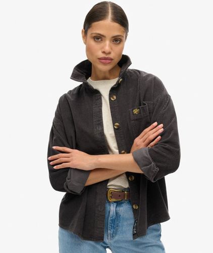 Damen Hemdjacke aus Dickem Cord - Größe: 36 - Superdry - Modalova