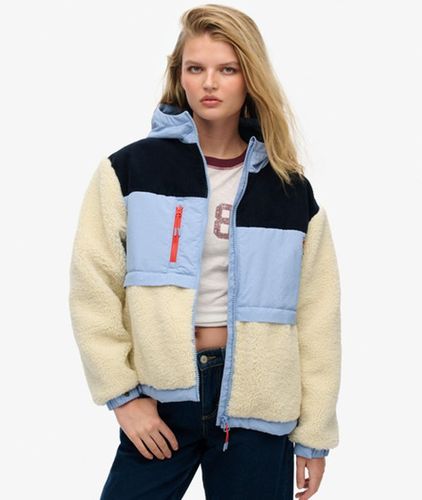 Damen Fleecejacke mit Kapuze - Größe: 44 - Superdry - Modalova