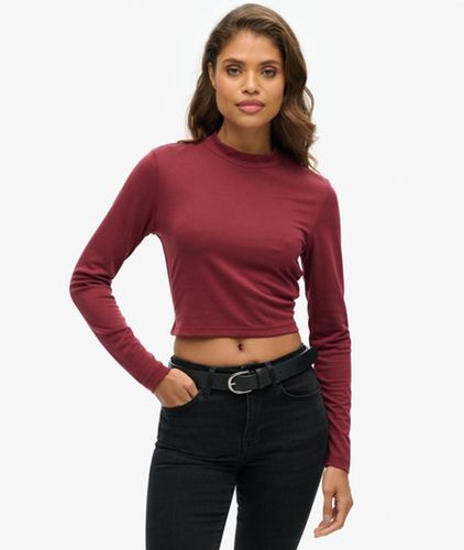 Damen Langärmeliges Oberteil mit Rückenausschnitt - Größe: 44 - Superdry - Modalova