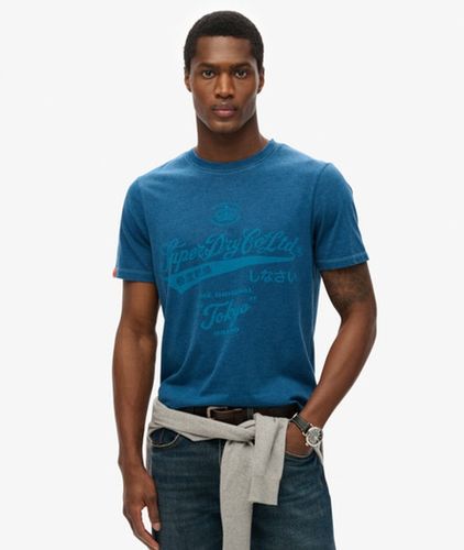 Herren Locker Geschnittenes, Verwaschenes Workwear T-shirt - Größe: S - Superdry - Modalova