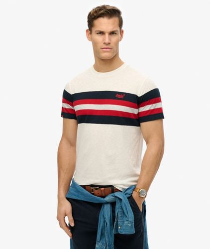 Men's Essentials Stripe T-shirt - Größe: XL - Superdry - Modalova