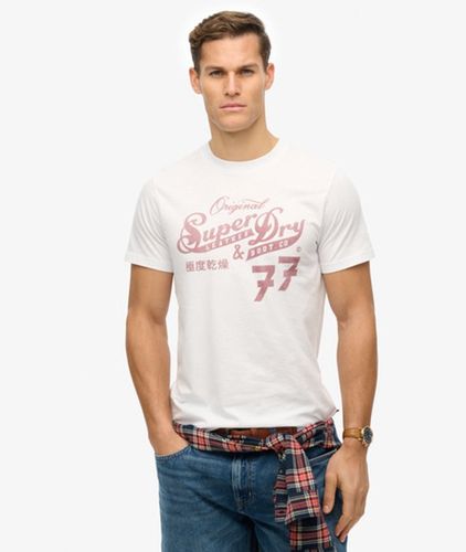 Herren Leather & Boot Co Script T-shirt - Größe: M - Superdry - Modalova