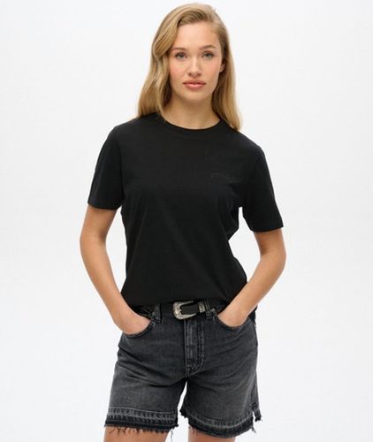 Damen Essential T-shirt mit Logostickerei - Größe: 38 - Superdry - Modalova