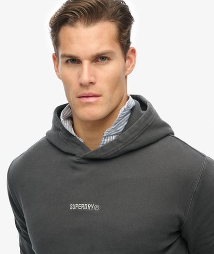 Herren Micro Logo Hoodie - Größe: L - Superdry - Modalova