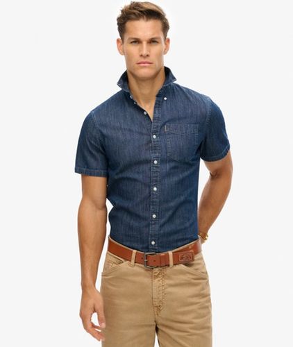 Chemise en Jean à Manches Courtes Essential Taille: L - Superdry - Modalova