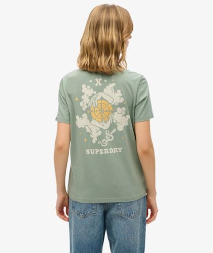 Damen Locker Geschnittenes T-shirt mit „psychic Readings"-print - Größe: 42 - Superdry - Modalova