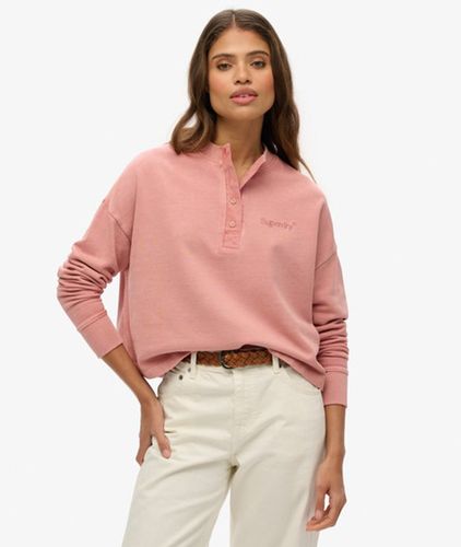Sweat ras du cou Boutonné Brodé Core Logo Taille: 40 - Superdry - Modalova
