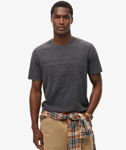 Herren Lässiges Workwear T-shirt mit Prägung - Größe: S - Superdry - Modalova