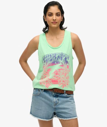Damen Psych Surf Racer-tanktop mit Grafik - Größe: 42 - Superdry - Modalova