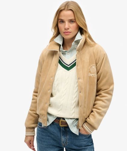 Damen Country Club Jersey-bomberjacke - Größe: 38 - Superdry - Modalova