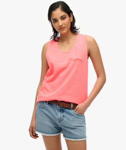 Damen Essential Logo Tanktop mit Stückfärbung - Größe: 42 - Superdry - Modalova