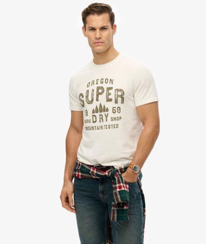 Herren Work Shop T-shirt - Größe: L - Superdry - Modalova