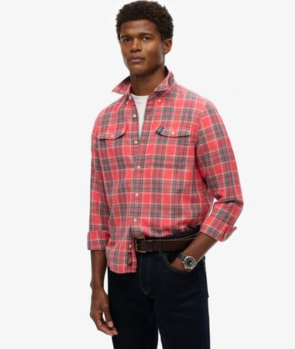 Herren The Merchant Store - Karohemd aus Leinen - Größe: XL - Superdry - Modalova
