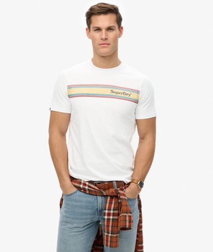 Herren Lässiges Venue T-shirt mit Streifen und Logo - Größe: Xxxl - Superdry - Modalova