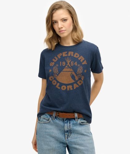 Damen Locker Geschnittenes Einfarbiges Lo-fi Outdoor T-shirt - Größe: 40 - Superdry - Modalova