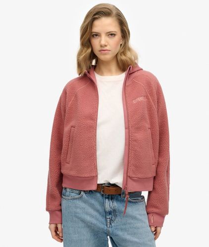 Damen Active Tech Fleece Kapuzenjacke mit Reißverschluss - Größe: 36 - Superdry - Modalova