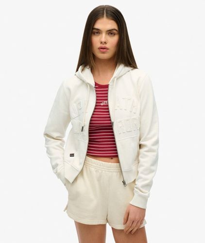 Women's Kurzes Athletic Essentials Hoodie mit Reißverschluss - Größe: 38 - Superdry - Modalova