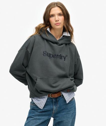 Damen Lässiges Core Hoodie mit Logostickerei - Größe: 42 - Superdry - Modalova