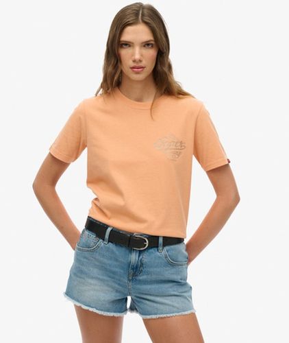 Damen Athletic Metallic-t-shirt - Größe: 40 - Superdry - Modalova