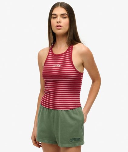 Women's Gestreiftes Essential Logo Racer-tanktop - Größe: 44 - Superdry - Modalova