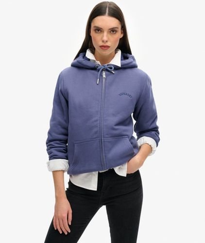 Damen Borg-gefütterter Hoodie mit Reißverschluss - Größe: 36 - Superdry - Modalova