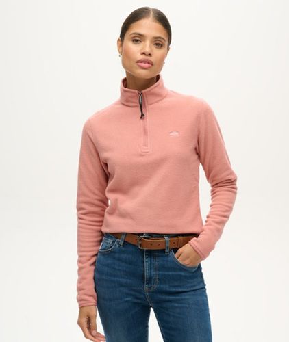 Damen Polar Fleecepullover mit Halbem Reißverschluss - Größe: 40 - Superdry - Modalova