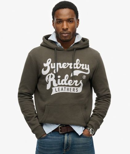 Men's Leathers Hoodie - Größe: M - Superdry - Modalova