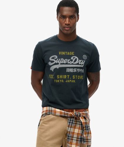 Herren Vintage Logo Heritage Relaxed T-shirt - Größe: XL - Superdry - Modalova
