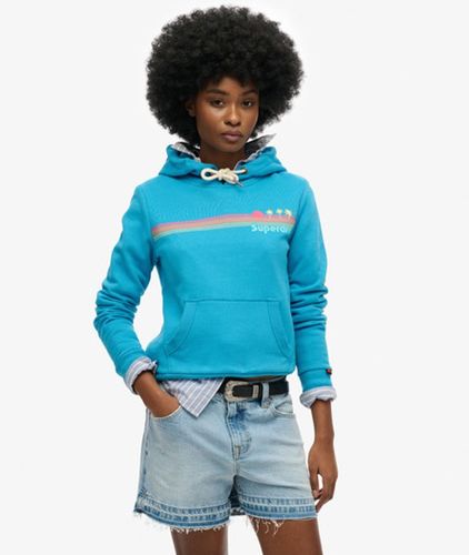 Damen Hoodie mit Regenbogenstreifen - Größe: 36 - Superdry - Modalova