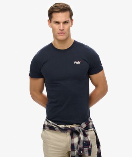 Men's Essential T-shirt mit Stickerei - Größe: L - Superdry - Modalova