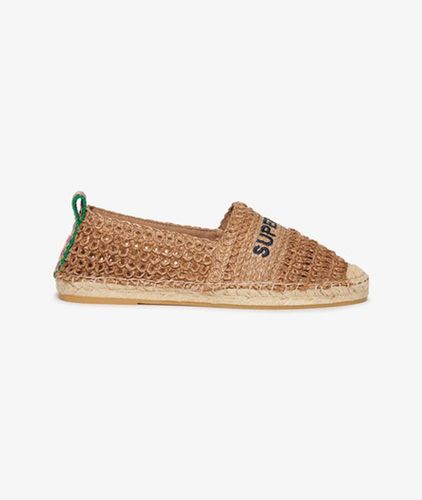Women's Raffia Espadrilles mit Stickerei - Größe: 39 - Superdry - Modalova
